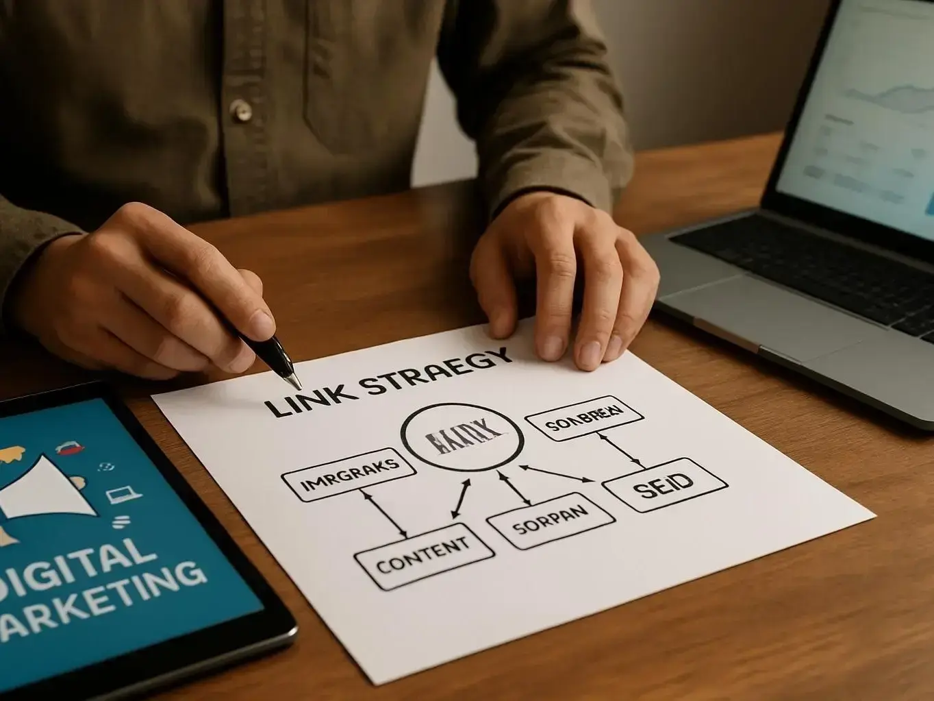 Our Link Building process in Pirangut